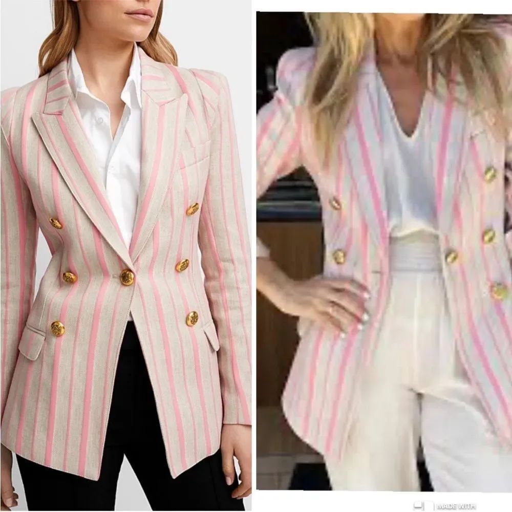 Smythe Not A DB Pagoda Blazer Stone Rose